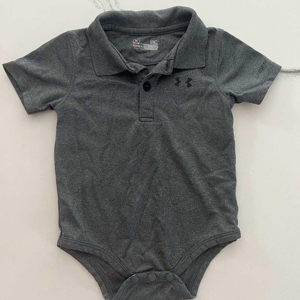 Under Armour Charcoal Baby Bodysuit